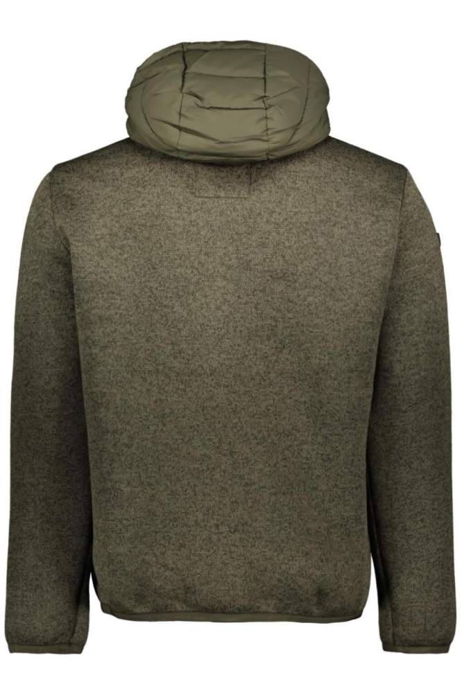HOODED STORM KNIT HYBRID JKT M5012293A KHAKI GREEN MARL